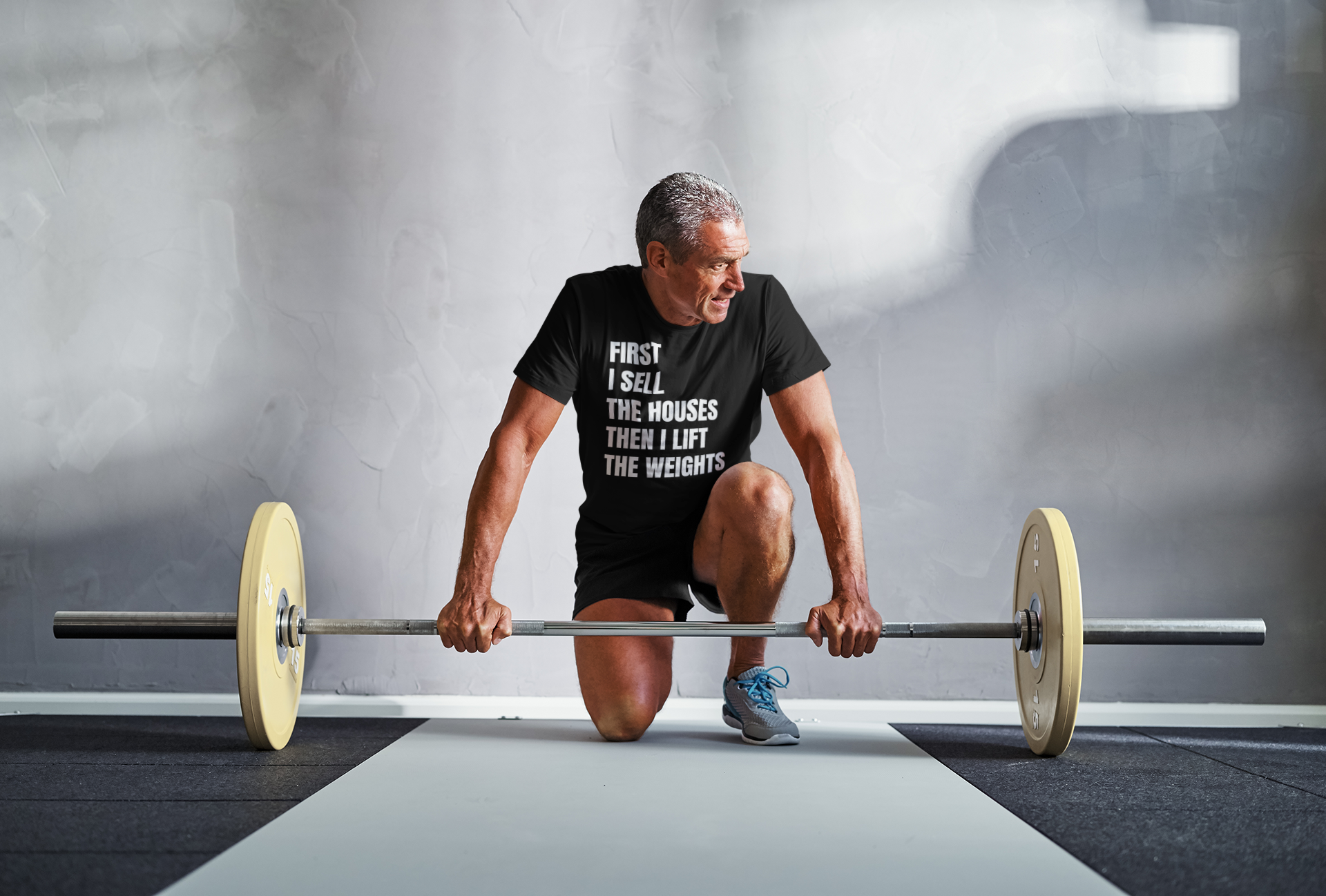 A Man Lifting Weights T-Shirt